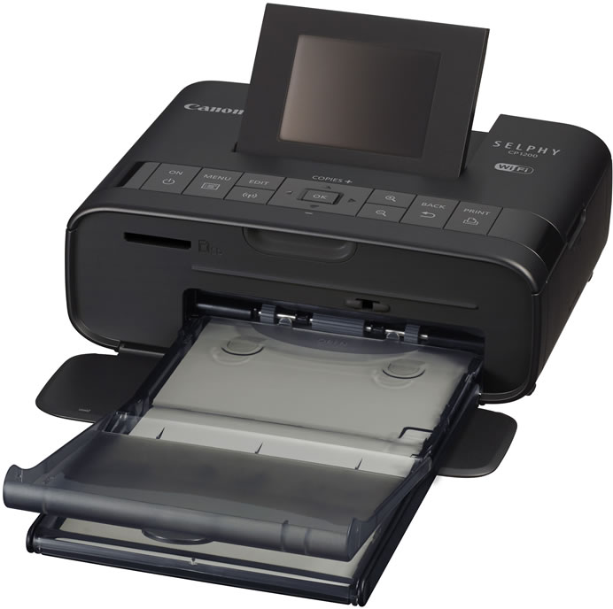 Canon Selphy CP1200 Wireless Compact Photo Printer, Black At Best Price