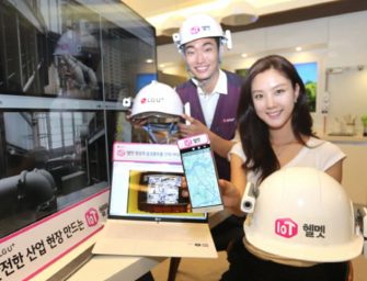 LG Uplus launches IoT helmet to improve safety of laborers at construction sites